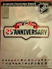 CAROLINA HURRICANES 25TH ANNIVERSARY PATCH PUCK STYLE JERSEY STANLEY CUP CHAMPS