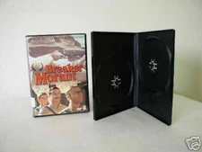 5 PCS HIGH QUALITY 14MM BLACK DOUBLE (2) DVD CASES WITH SLEEVE - PSD32