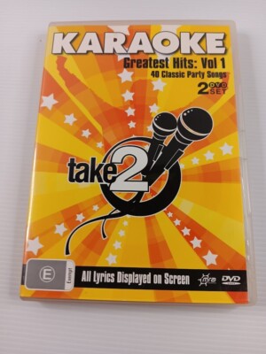 Karaoke Greatest Hits: Vol 1 - DVD Singing  Take 2 -  40 tracks included PAL