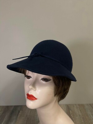 Miss Bierner wool hat Vintage Miss Bierner Womens 100% Wool Hat Made in USA | eBay main image 3