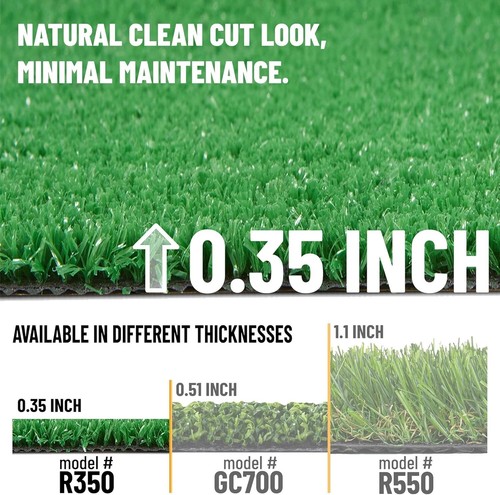 Stylish Synthetic Grass Indoor/Outdoor Runner Rug 2'7" x 18" for Elegant Spaces - Picture 7 of 9