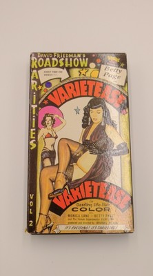 DAVID FRIEDMAN' ROADSHOW RARITIES VARIETEASE FT. BETTY PAGE VHS SOMETHING WEIRD