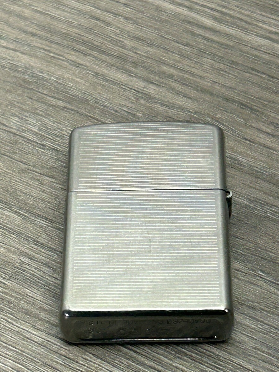 Vintage Zippo Lighter Brushed Midnight Chrome C 06 Made In Vintage Zippo Lighter Brushed Midnight Chrome C 06 Made In