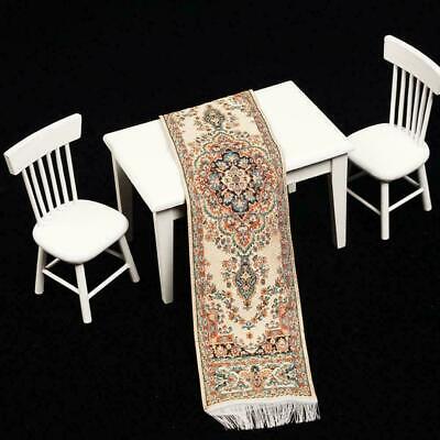 Persian Design Miniature Woven Carpet Elegant Dollhouse Rug Furniture