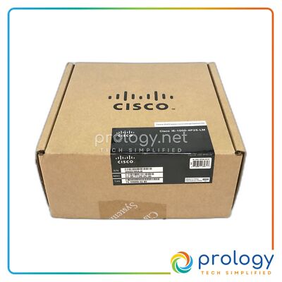 Brand New Cisco IE-1000-4P2S-LM 4 Ports Copper FE PoE 2x SFP Uplink GE