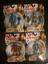 (4)Marvel Iron Man III, Figures:Cold Snap, Ghost, Shatterblaster, Hybrid Armours