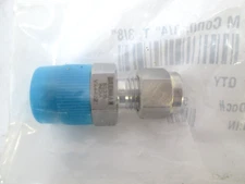 QTY 6 Brennan Instru FTG, M Conn, 1/4  T, 3/8  MNPT, 15053, Straight Connector