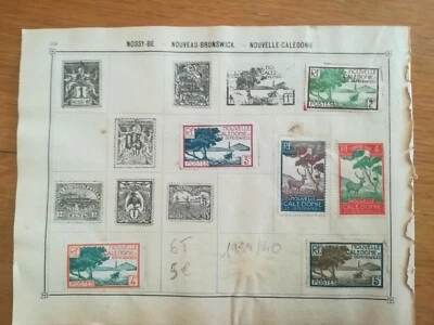 lot N°229 6 timbres Nouvelle calédonie + 2 timbres norvège à décoller - Photo 1/4