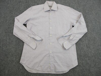 canali dress shirt sale Canali Men's Classic-Fit Stripe Cotton Dress Shirt, Gray, Men's, 39 EU (15.5 US), Shirts Tops Formal & Evening Dress Shirts