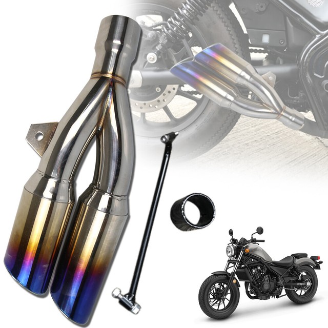 HONDA REBEL CMX 500 172020 SHORT EXHAUST SYSTEM PIPE SLIP ON MUFFLER