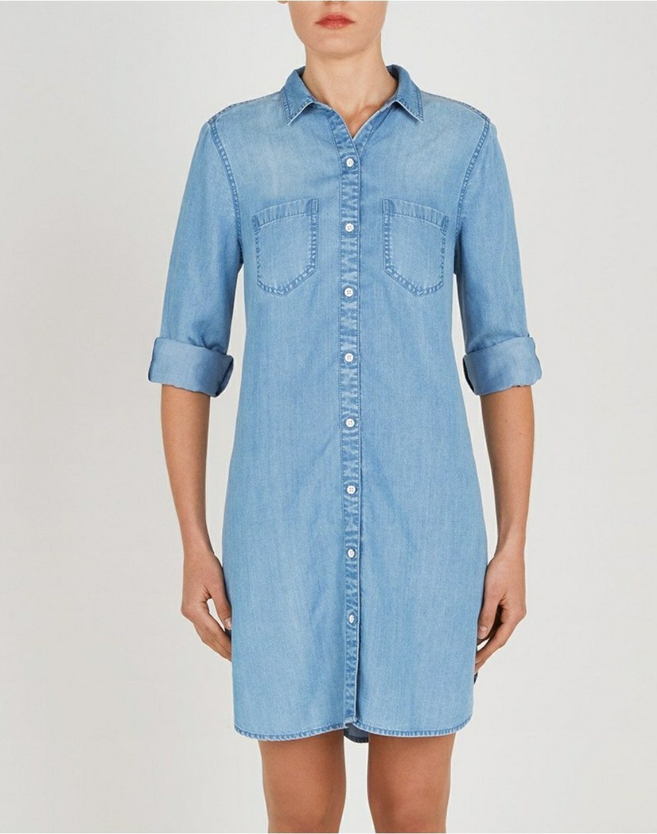 beach lunch lounge chambray dress Beach Lunch Lounge Chambray Shirt Dress