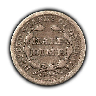 1853 H10c Seated Liberty Half Dime - Arrows - Original VG - SKU