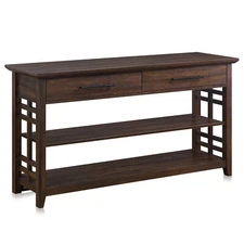 Wood Coffee Console End Table Office Desk for Living Room Bedroom Home Office