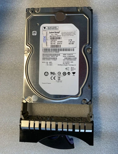 IBM 00Y2473 00Y2425 00MJ127 3TB SAS 3.5" 7.2K 6G/s HARD DRIVE FOR V3500 V3700