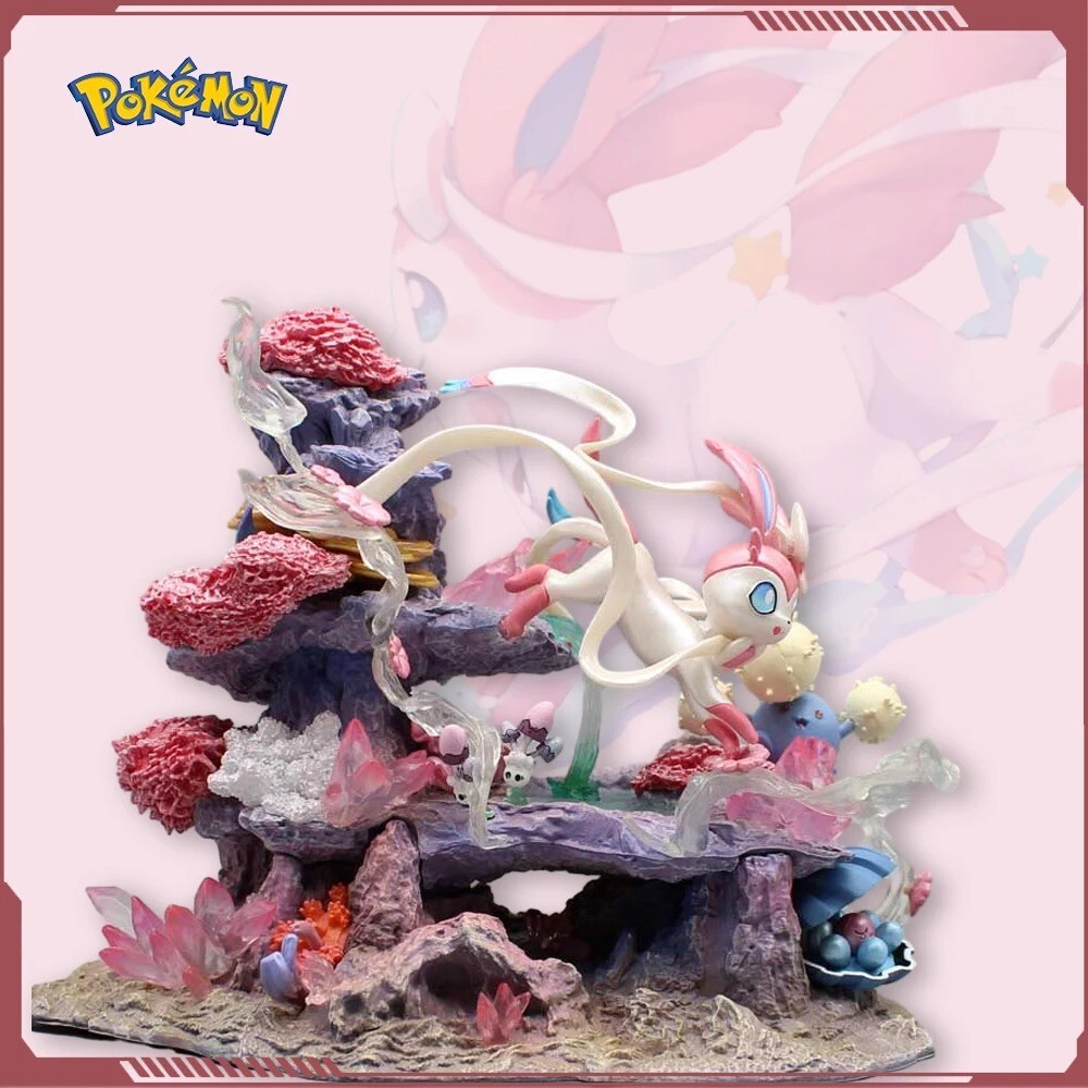 Figurine Pokémon Nymphali 20cm haute finition en PVC pour collectionneur