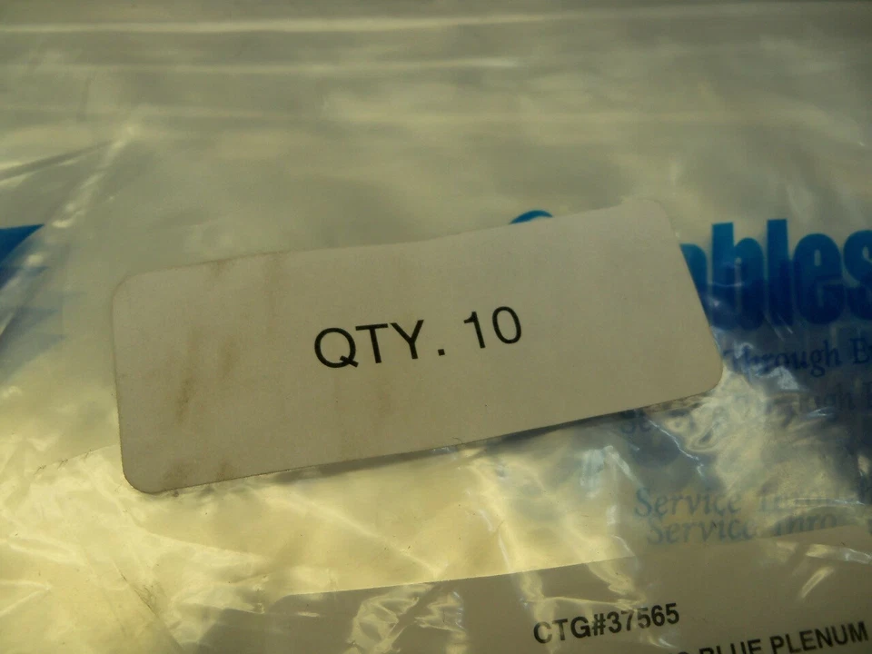 C2G 37565 1m Duplex Multimode Fiber Optic Cable PVC Blue Plenum Lot of 10 - Image 2 of 4