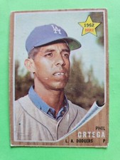 1962 Topps Baseball Phil Ortega #69 Los Angeles Dodgers
