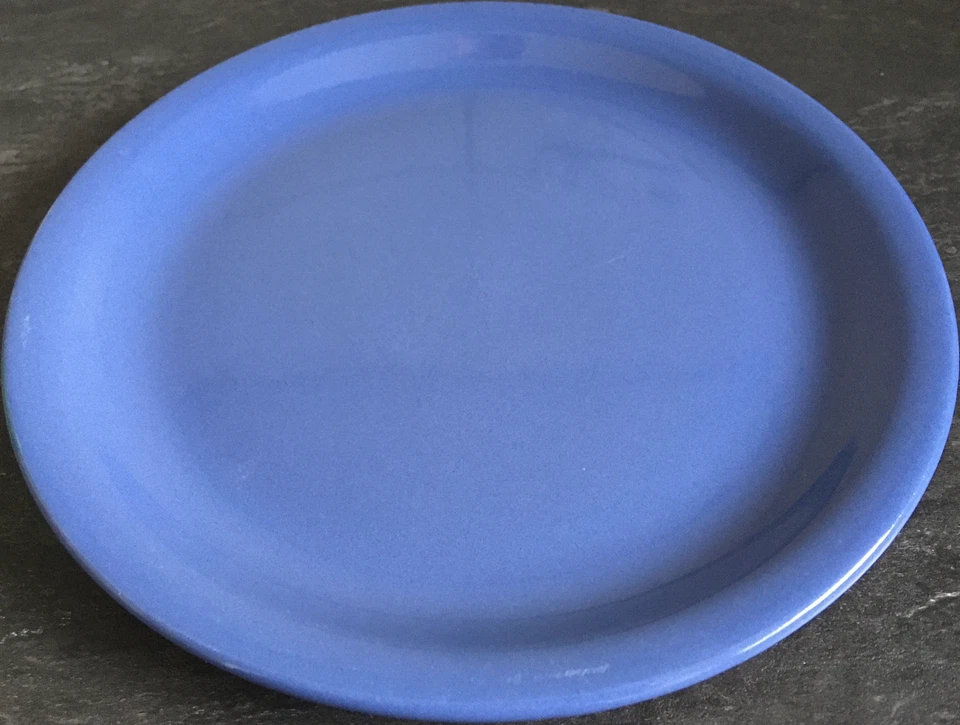 Teller Speiseteller Essteller Fleischteller blau 23,85 cm × 2,4 cm