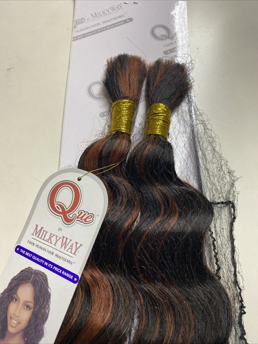 MILKY_WAY QUE HUMAN HAIR_MASTER MIX_LOOSE DEEP_BULK_16"_#P1B/350 - Imagen 3 de 4