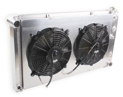 4-Row Big Block Radiator+Fan For 1968-1972 1971 Chevy Chevelle GTO Skylark CC161