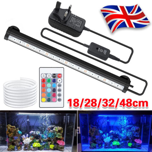 LED Aquarium Lights Submersible Air Bubble RGB Light for Fish Tank Underwater. - Picture 10 of 15