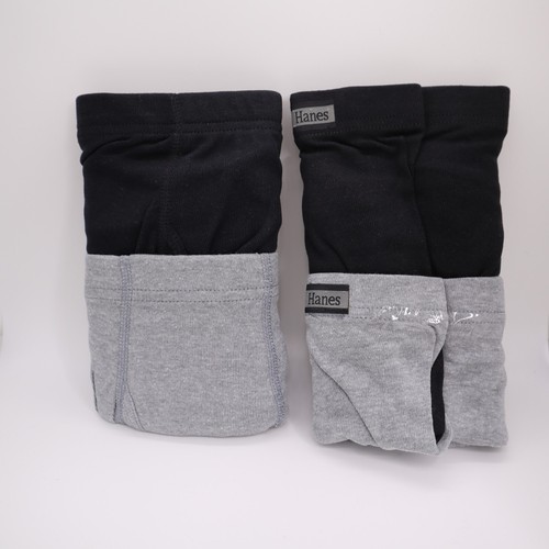 Hanes men's tagless boxer briefs sz Small 4 pack black/gray nwt - Picture 11 of 11