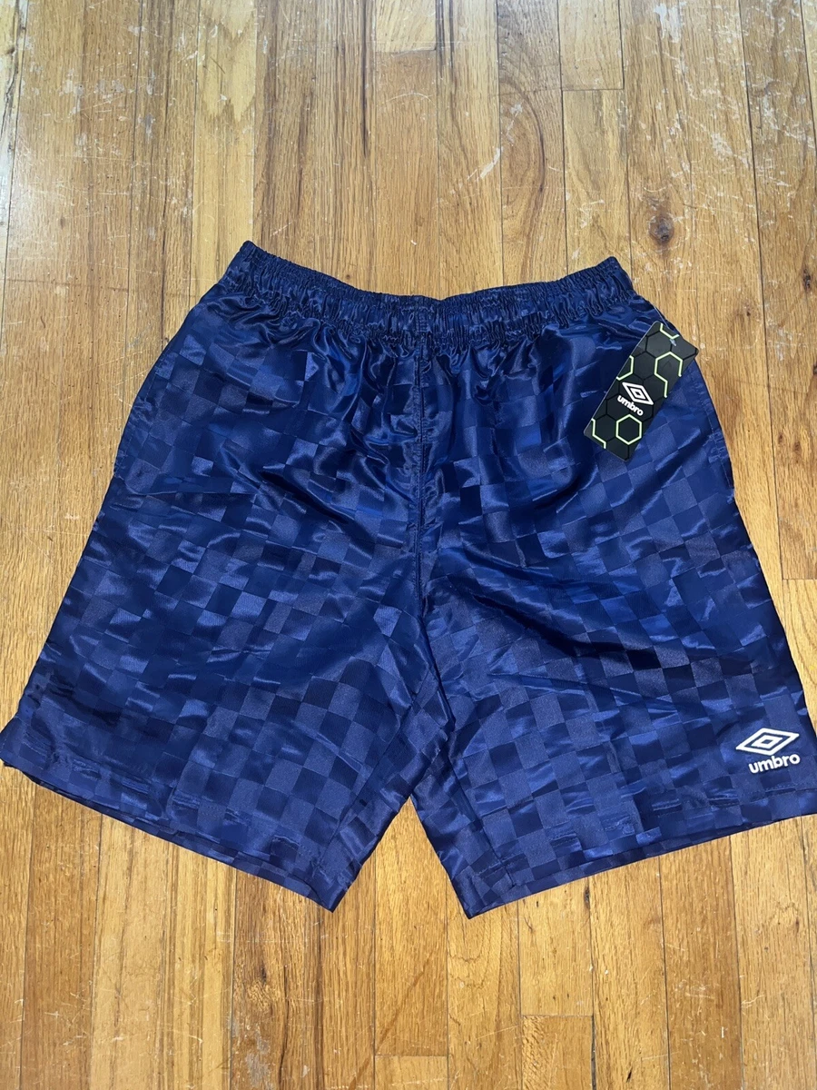 Short Nylon Vintage Pro Spirit – Homme – Grande Maille Sarcelle – Années 90 – Running