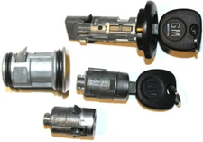 GM OEM IGNITION LOCK CYLINDER + 2 DOOR LOCK CYLINDER + SPARE/TIRE LOCK W/2 KEYS