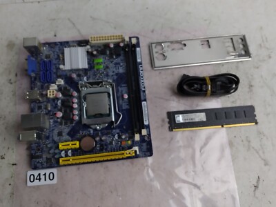 Foxconn H61MD Motherboard w/i3-3240, 8GB RAM, 2x SATA Cables & IO Sheild
