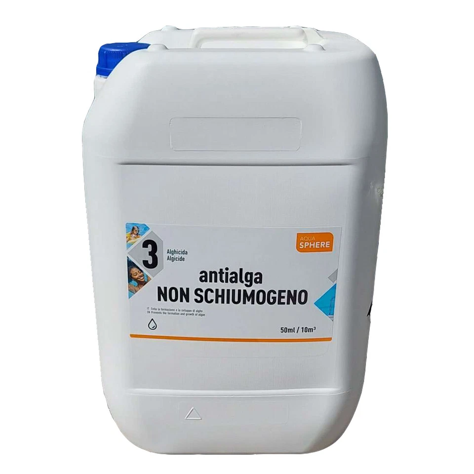 AQUAVANT Aquasphere Antialga Non Schiumogeno 25L Antialghe Alghicida Concentrato Piscina