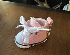 Pink Mini Shoe sneaker hanging charm/keychain