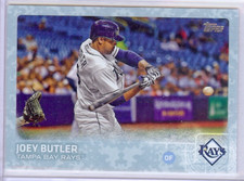 2015 Topps Update US308 Joey Butler 89/99 Rays snow camo parallel