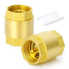 1PCS Brass Check Valve 3/4" FNPT Thread Backflow Prevention One Way Valve