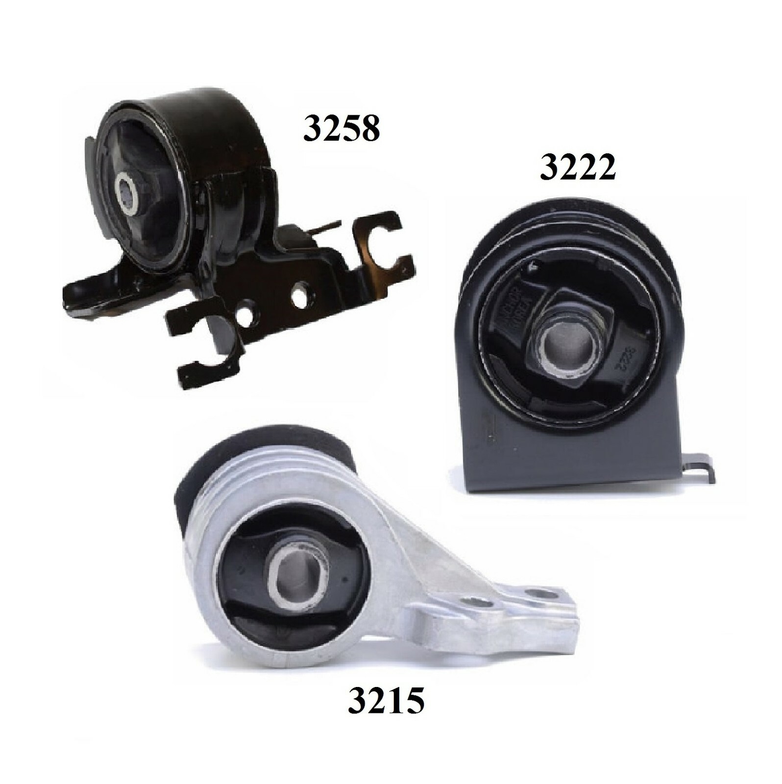 8USAUTO 3pc Motor & Transmission Mount Kit – Mini Cooper 2007-2016 1.6L Auto