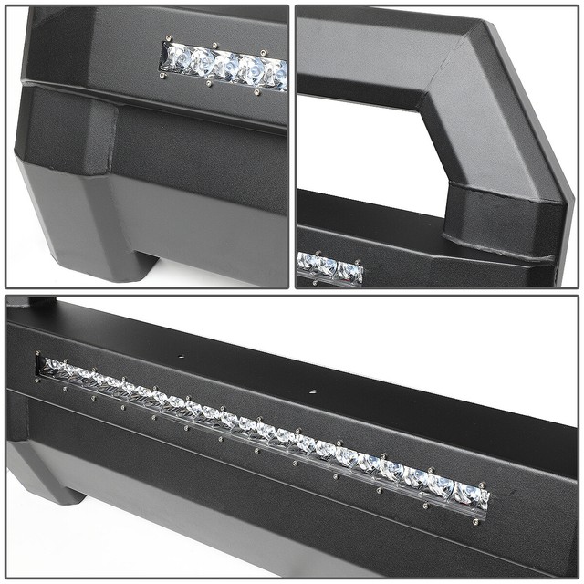 [Square Tube]Fit 07-18 Toyota Tundra Bull Bar w/LED+License Plate