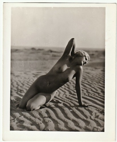 1929 Original EDWIN BOWER HESSER Nude Female JEAN HARLOW??? Silver Gelatin Photo - Picture 2 of 3