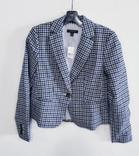 Ann Taylor Newbury Lavish Blue Blazer sz 0