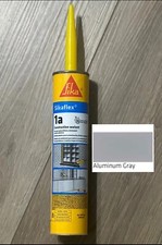  1 Sikaflex 1a Polyurethane Construction Sealant Caulk, Aluminum Gray, In Date