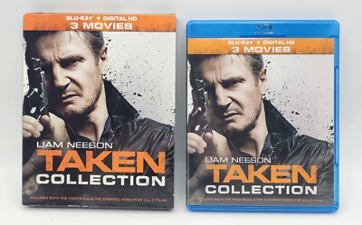Taken 3 Movie Collection Liam Neeson (Blu-ray) Movies 1-3 W Slipcover! Good Cond