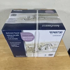 NEW Aquasource Kirkmont Brushed Nickel Centerset Mount Bathroom Faucet  #0749730