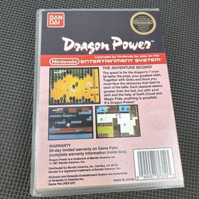 Dragon Power NES Cartridges Protect Game (Rental Case) Clear Case Only