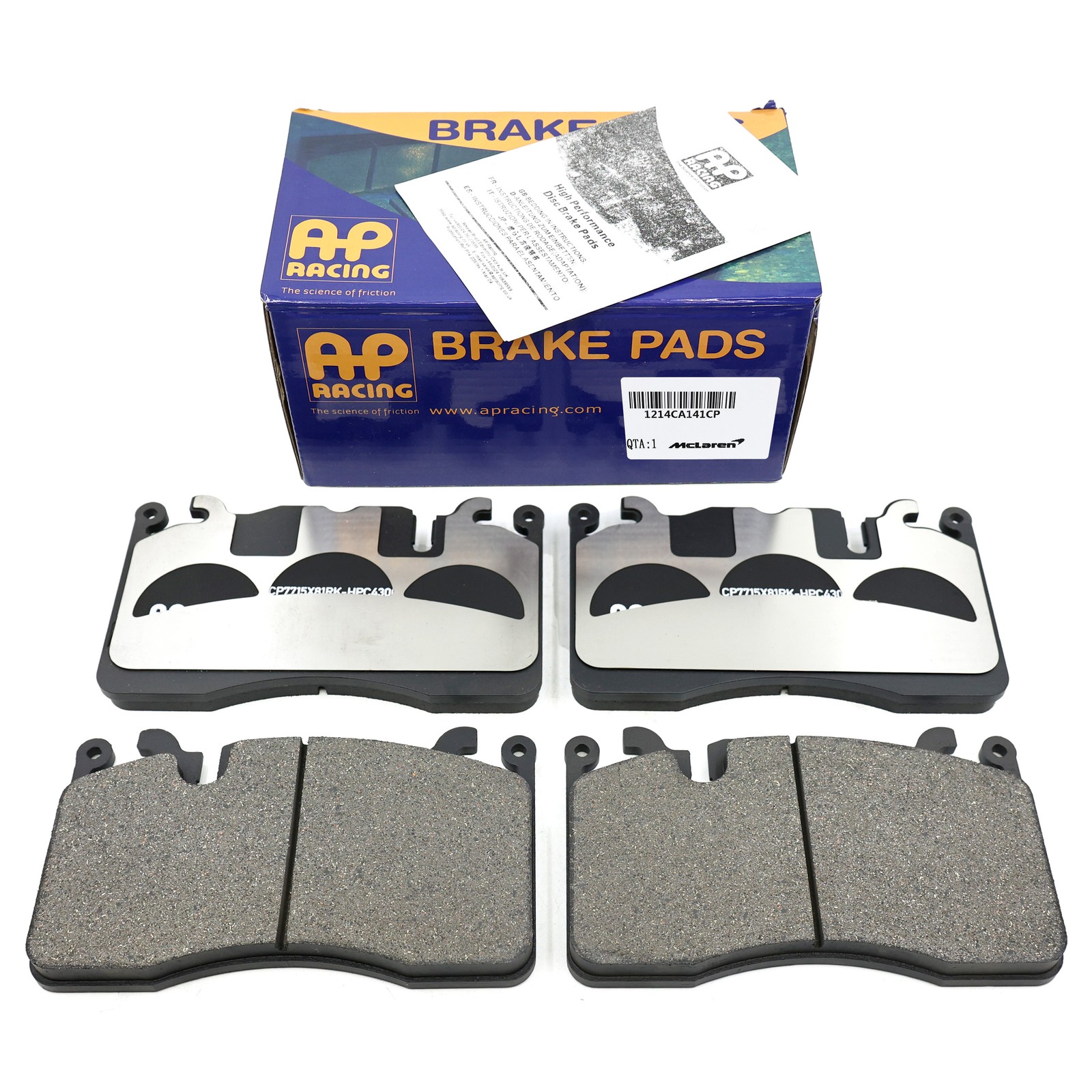 1214CA141CP Brake Pad Kit NEW Fits McLaren 720S 600LT GT 1yr Warr