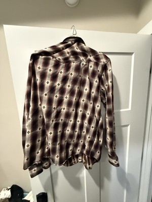 Cody James Pearl Snap Western Long Sleeve Shirt Silver Metallic Mens Size 2XL