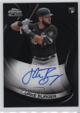 2022 Topps Chrome Black Auto Jake Burger #CBA-JBU Auto 15ny