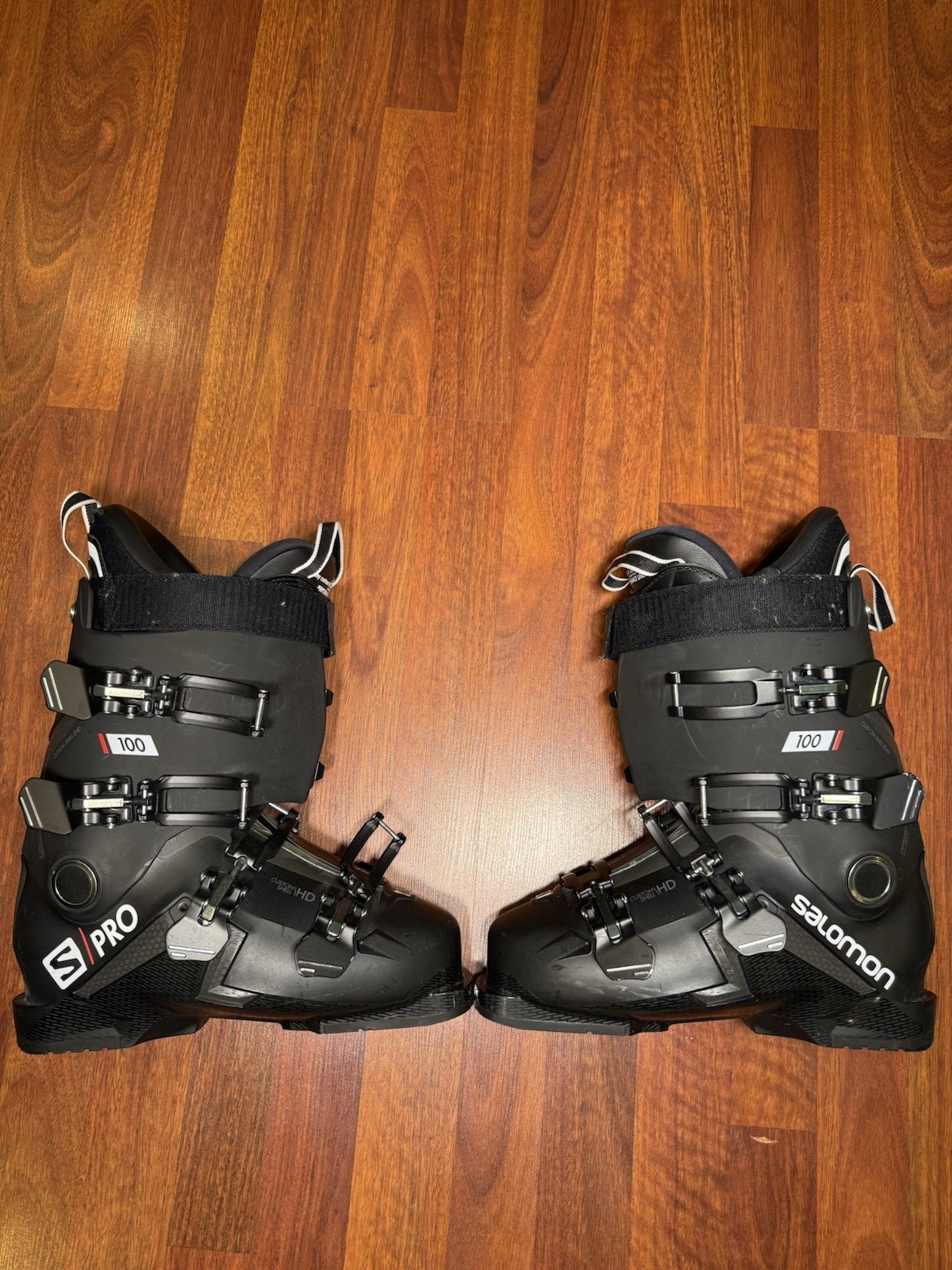 Scarponi da sci Salomon S Pro 120 HV 26 27 5 D Pro Liner 3D Custom Shell HD tutti neri