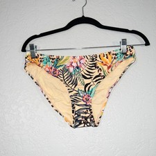 NWT Andie Floral Palms Tropical Print The Bikini Swimsuit Bottom Size Medium
