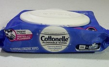 Flushable Hypoallergenic 42 Wipes by Cottonelle Fresh Feel TP Cleansing Wipes