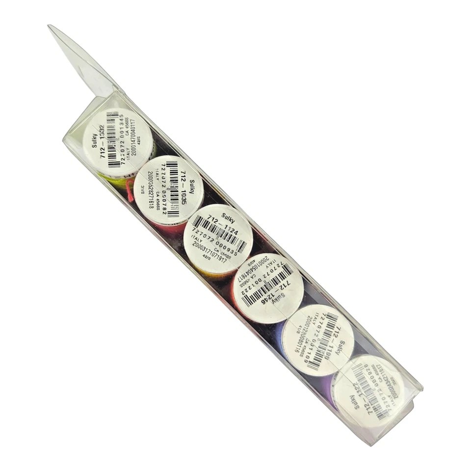 Sulky Lot of 2 Sampler 12wt Cotton Petites 6/Pkg Winter & Summer Assortments - Image 3 of 4