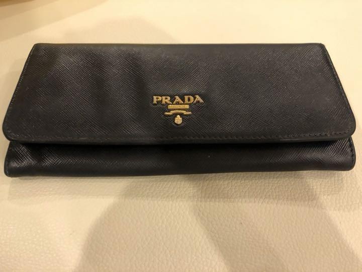 Prada Black Long Wallet
