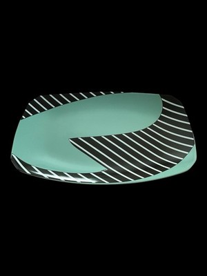 VNTG Rosenthal Flash Frisco Memphis Era Dorothy Hafner Med Platter 80s Geo T/B